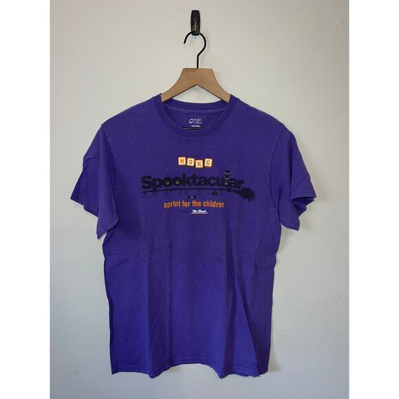 Spooktacular Shirt Tom Thumb Halloween Tee Purple Graphic 2000s Medium - Picture 1 of 8